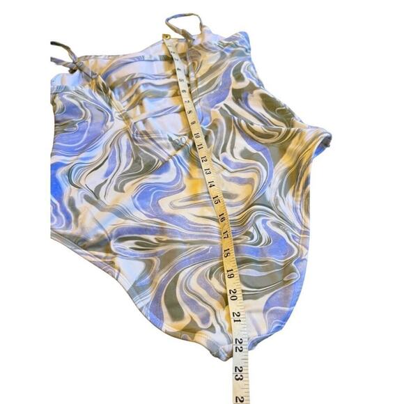 Hurley Women’s One-Piece Swimsuit Size Large – Marble Swirl Print, - Picture 6 of 11